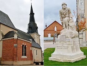 Église Saint-Julien et monument aux morts