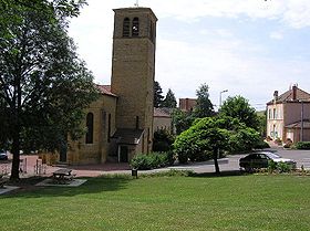 L'église paroissiale et la mairie