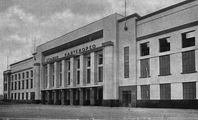 L'entrée principale du stade en 1934
