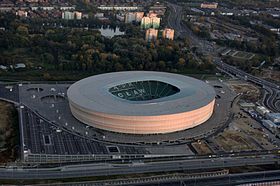 Le stade vu du ciel, le 17 octobre 2011.