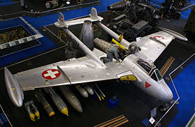 Swiss Air Force De Havilland DH-112 Mk 4 Venom being serviced.jpg