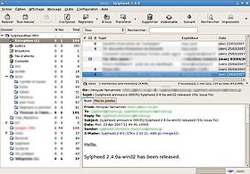 Capture d'écran de Sylpheed 2.4.0