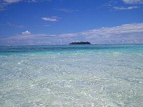 Tekava vue depuis le lagon.