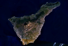 Image satellite de Ténérife.