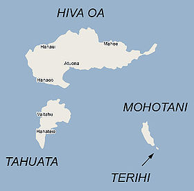 Localisation cartographique de Terihi