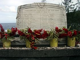 Monument en hommage aux victimes du tsunami de 1946.