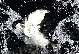 Photo satellite de l'île Thule