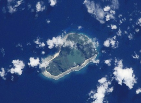 Photo de l’île (NASA, 2001).
