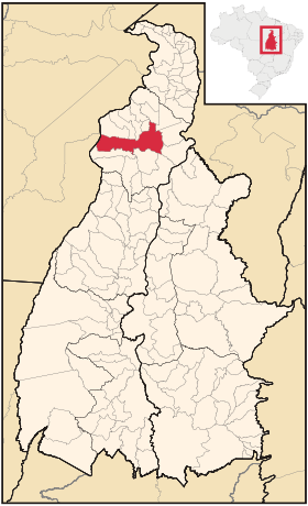Localisation de Araguaína sur une carte