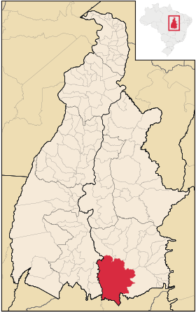 Localisation de Paranã sur une carte