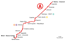Toulouse Metro Ligne A.svg