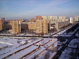 Rue Babakina à Khimki, en février 2010.