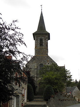 L'église paroissiale de Trévérien.