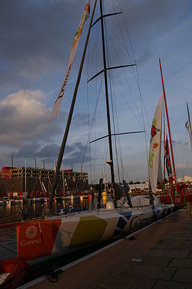 Gamesa au Havre pour la Transat Jacques Vabre 2011.