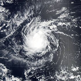 Tempête tropicale Fabio, le 1er août 2006 vers 21h35 UTC