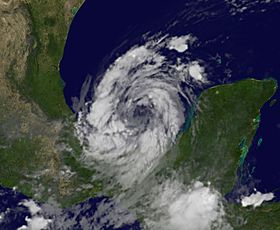 Tempête tropicale Nate, le 10 septembre 2011.