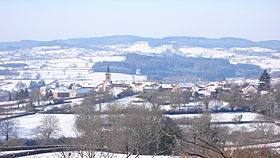 le Bourg vu depuis le hameau du "Mont"