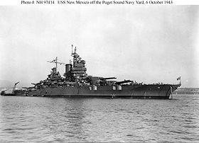 USS New Mexico 6 October 1943 Puget Sound Bremerton WA.jpg