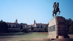 Union Buildings et statue du général Louis Botha