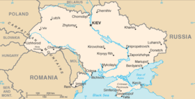 carte : Géographie de l'Ukraine