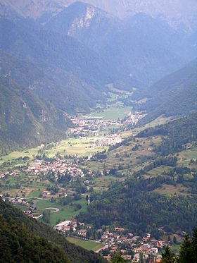 La vallée de Concei, avec les villages de Concei, Locca,Enguiso et Lenzumo, frazione de Ledro