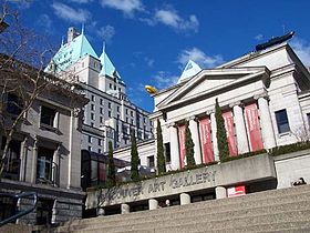 Vancouver Art Gallery, lieu de tournage pour le quartier général du NID