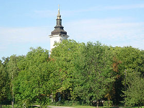 Le clocher de léglise orthodoxe de Veliki Gaj