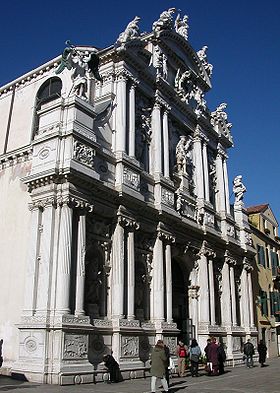 Façade de l'église Santa Maria del Giglio
