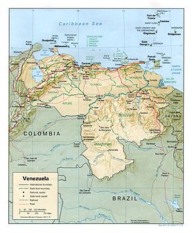 carte : Géographie du Venezuela