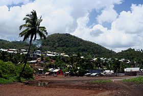 Vue du village de Mt samoudou à Bandrélé