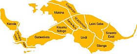 Les différents quartiers (Villages) de Kibera