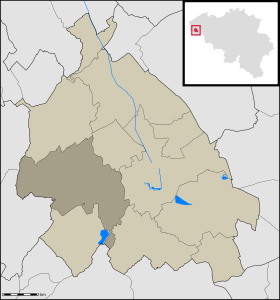 Localisation de Vlamertinge au sein d'Ypres