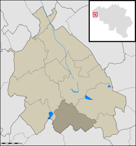 Localisation de Voormezele au sein d'Ypres
