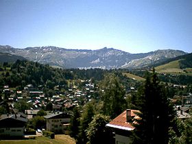 Vue panoramique de Megève