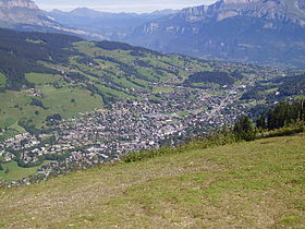 Vue panoramique de Megève depuis Rochebrune