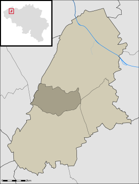 Localisation de Waardamme au sein d'Oostkamp