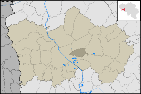 Localisation de Warchin au sein de Tournai