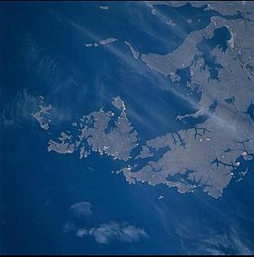 Île Weddell vue d'avion