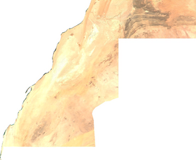 carte : Géographie du Sahara occidental