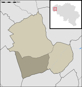 Localisation de Westrozebeke au sein de Staden