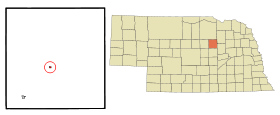 Wheeler County Nebraska Incorporated and Unincorporated areas Bartlett Highlighted.svg