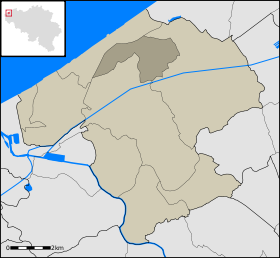 Localisation de Wilskerke au sein de Middelkerke