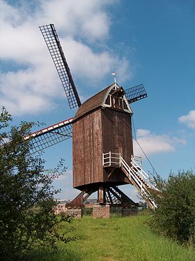 Le moulin sur le site de l'Hof Ter Musschen
