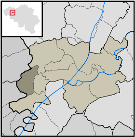 Localisation de Wontergem au sein de Deinze