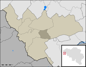 Localisation de Wulvergem au sein de Heuvelland