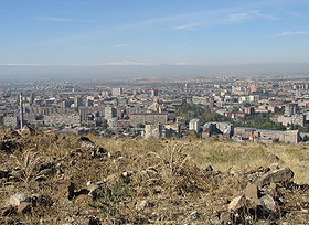 Erevan depuis la colline de Nork.