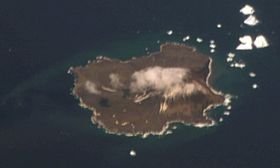 Photo satellite de l'île Zavodovski