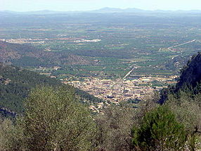 Vue de la ville d'Alaró