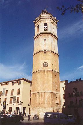 Castellón : la tour d'El Fadrí.