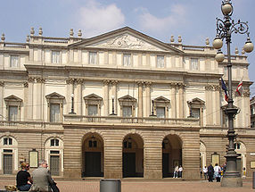 La façade de l'opéra